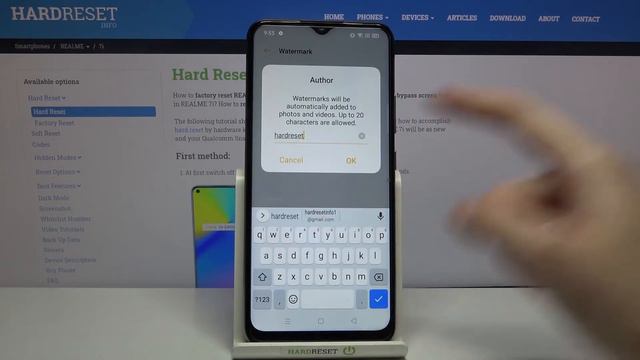 How to Manage Camera Watermark on Realme 7i – Device Watermark смотреть онлайн