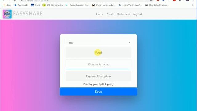 MERN - MongoDB - Express- React - NodeJS | EasyShare | Split Money | смотреть онлайн