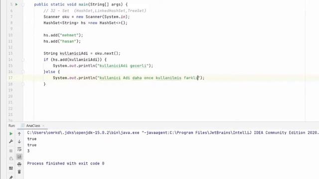 32 - OOP - HashSet/LinkedHashSet/TreeSet | Java Dersleri смотреть онлайн