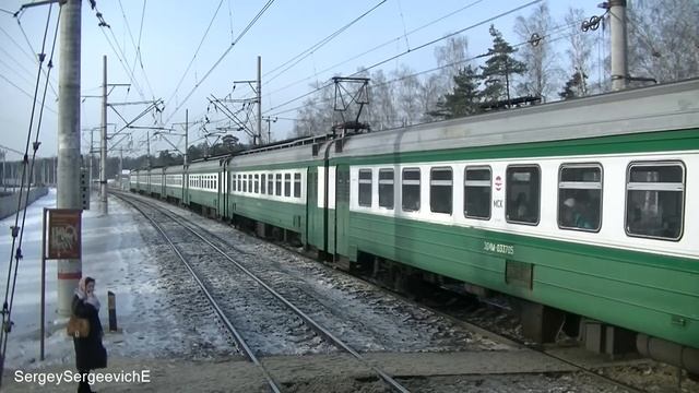 Электропоезд ЭД4М-0337 станция Купавна смотреть онлайн