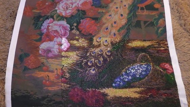 Важный Павлин...Вышивка бисером небольшое продвижения смотреть онлайн