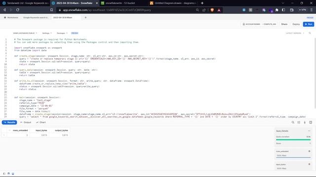 Snowpark with Python | ETL job for dynamic data load from Snowflake to AWS S3. смотреть онлайн