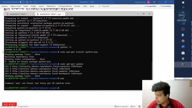 Primeira aplicação Python utilizando Django e WSL no Windows [Live #19] смотреть онлайн