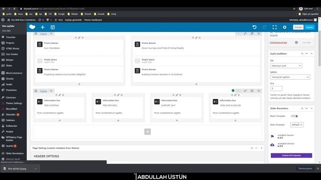 Anasayfa Oluşturma ve Düzenleme - 2021 WordPress ile E-ticaret Sitesi - Woodmart Teması смотреть онлайн
