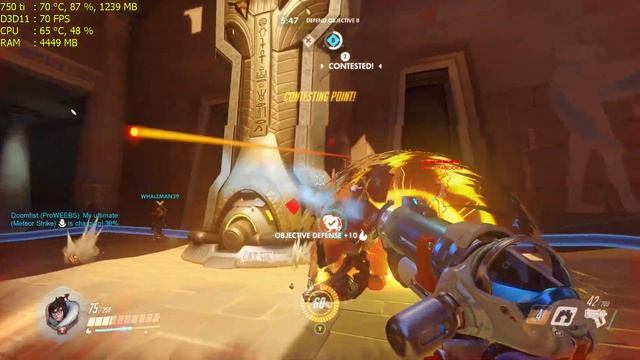 Overwatch | GTX 750 ti | i5 760 | 8GB RAM | 1080p смотреть онлайн