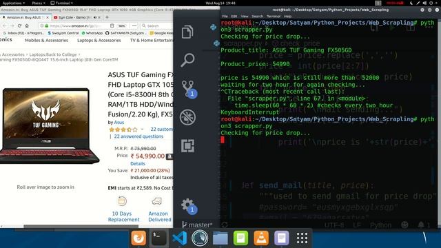 A Python App that Tracks Amazon Product Prices! using | webscrapling | bs4 | requests смотреть онлайн