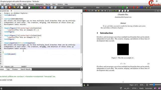 Working on a Collaborative Project using Dropbox, LaTeX and Git Program (Git tutorial-03) смотреть онлайн