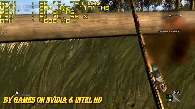 Dying Light: The Following 30 FPS on Nvidia 710M/820M смотреть онлайн