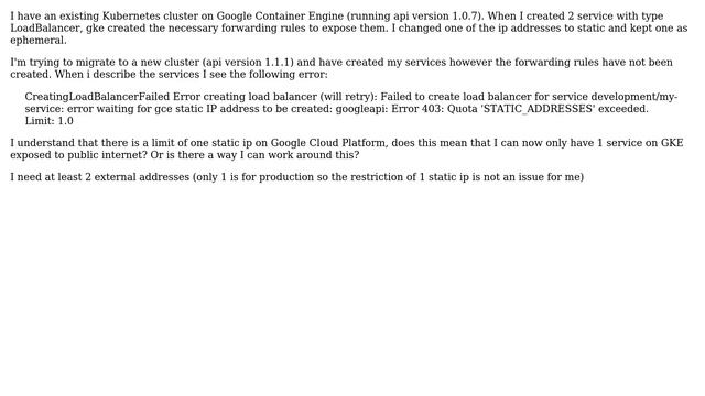 Google container engine / Kubernetes 1.1.1 - Service LoadBalancer not being created смотреть онлайн