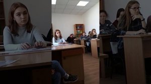 Урок сольфеджио в колледже 1часть