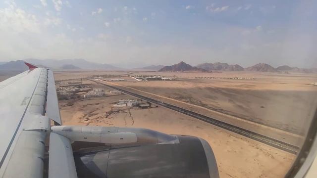 Посадка в аэропорту Шарм-эль-Шейх. Nordwind Airbus 321neo / Landing at Sharm el-Sheikh airport смотреть онлайн