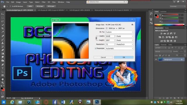 How to resize an image in photoshop, How to resize image inphotoshop смотреть онлайн