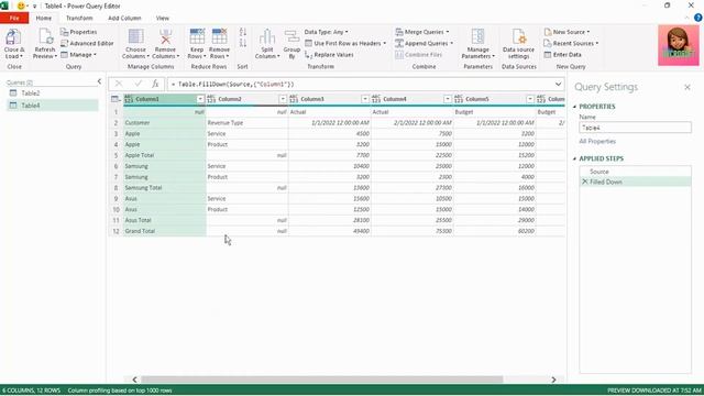 Advanced Unpivot in Power Query - Transpose Multiple Columns & Multiple Headers Without Any Formula смотреть онлайн