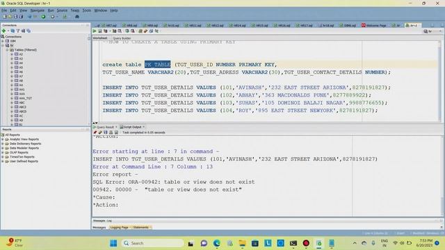 PRIMARY KEY IN SQL|ORACLE|INTERVIEW PREPARATION смотреть онлайн
