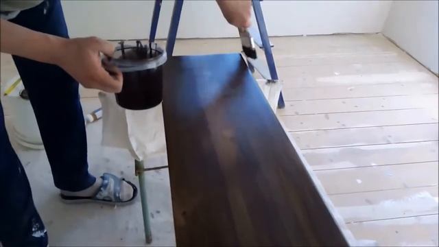 Лестница своими руками, покраска ступенек маслом смотреть онлайн