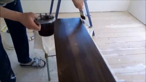 Лестница своими руками, покраска ступенек маслом