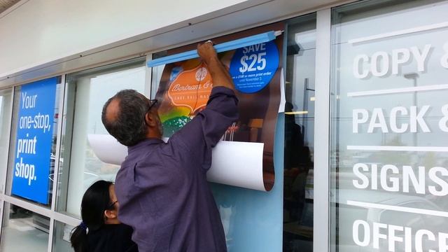 Window Signage - Adhesive Vinyl Mounting смотреть онлайн