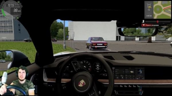 КУПИЛ НОВЫЙ ПОРШ И СРАЗУ В ТАКСИ - ДИКИЙ ТАКСИСТ в CITY CAR DRIVING + РУЛЬ