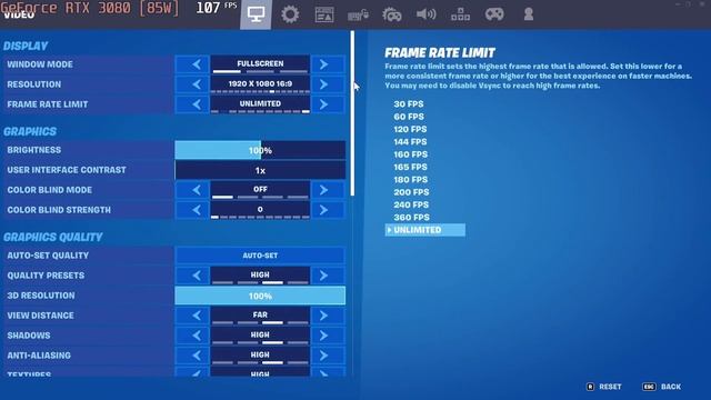 ? NVIDIA GeForce RTX 3080 [Laptop, 85W] - Fortnite gameplay benchmarks (1080p) смотреть онлайн