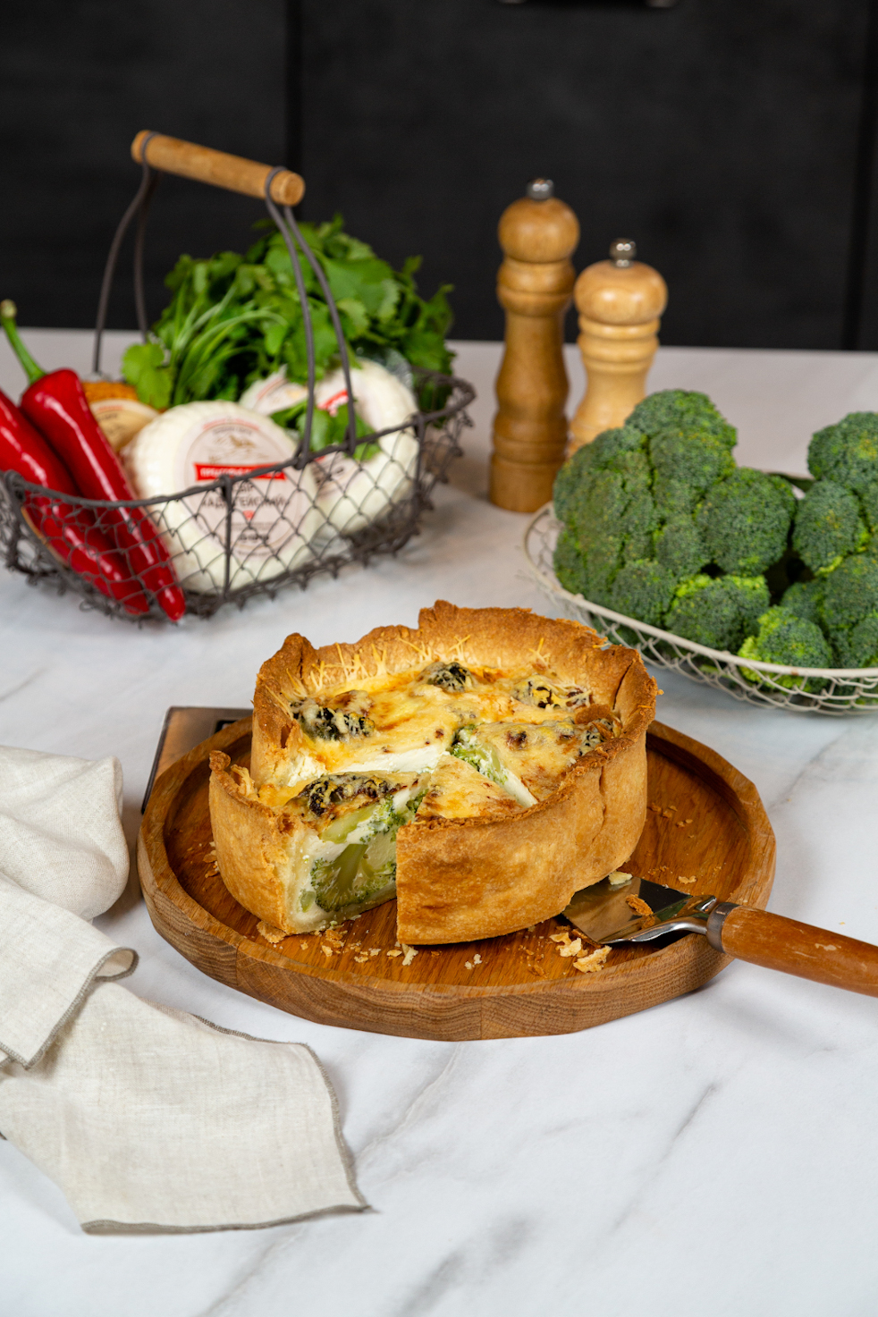 Киш с сыром 