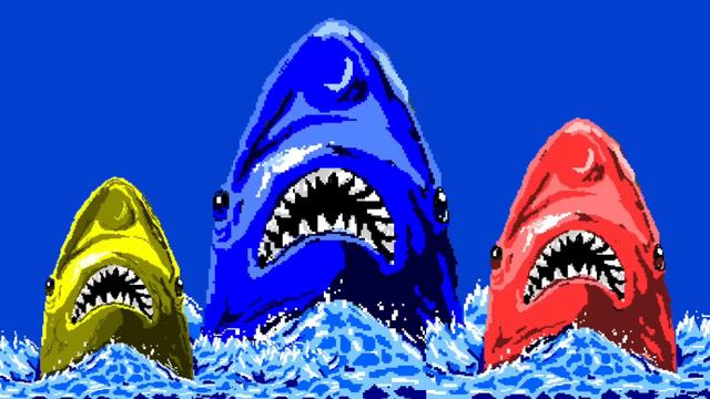 【8 bit ver】baby shark (8 bit sound arrangement) ／ベイビー・シャーク（サメのかぞく） смотреть онлайн