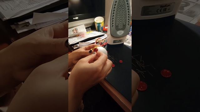 Шарики на ёлку из кружочков фоамирана смотреть онлайн