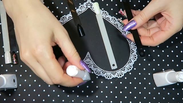 Обзор / Выкраска / Azure «Гель-лаки ЮКИ» с AliExpress / Китайские Гель Лаки Хамелеон Азур. смотреть онлайн