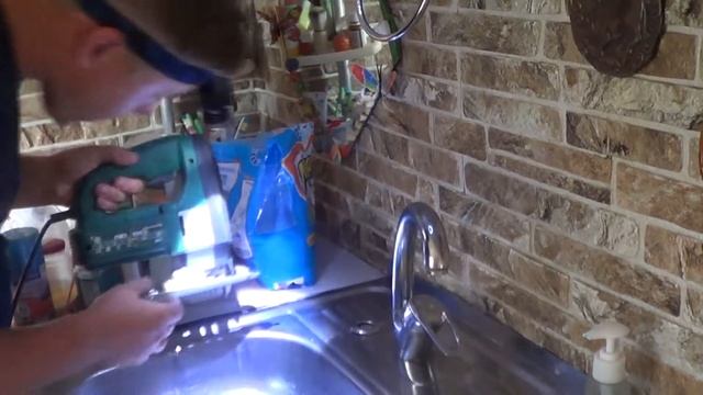 Дозатор для мыла с AliExpress.Установка в металлическую раковину. смотреть онлайн