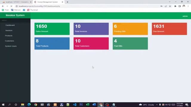 Project 03 : Invoice management system with php ।। Free source code ।। Sahariar Kabir смотреть онлайн
