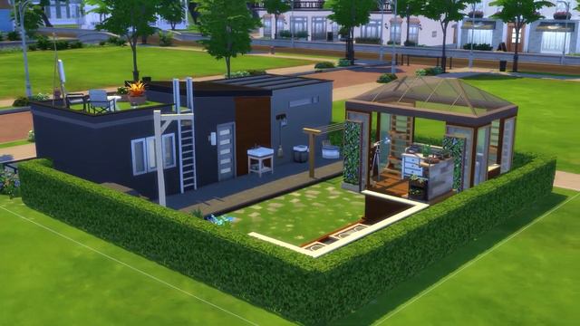 Micro Modern House Only 32 tiles | Stop Motion Build | The Sims 4 | No CC смотреть онлайн