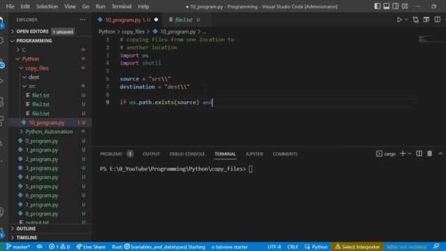 how to copy files from one location to other using python? #windows #python #pythonautomation #copy смотреть онлайн