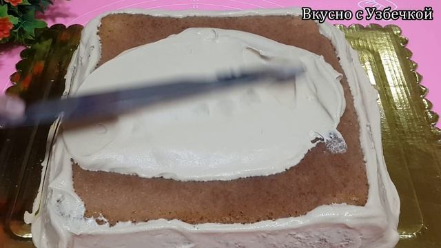 ТОРТ НА СКОРУЮ РУКУ! НИКОГДА НЕ НАДОЕСТ! НЕЖНЫЙ ТОРТ К ЧАЮ/ ГОТОВИМ С УЗБЕЧКОЙ. смотреть онлайн