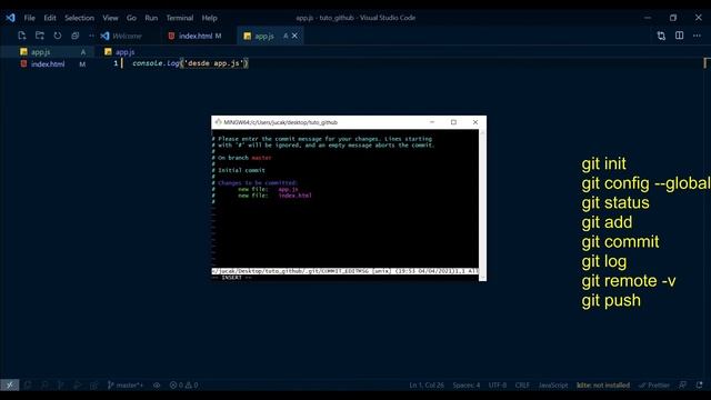 Git y GitHub Tutorial 1 | Comandos Basicos "Init - Status - Add - Log- Commit - Push" | Impulsa MD смотреть онлайн