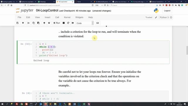 Python programming 04 - Loop control смотреть онлайн