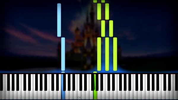 Disney - Intro 【Opening, OST, Main Theme Song】 Piano Tutorial (Sheet Music + midi) Synthesia cover