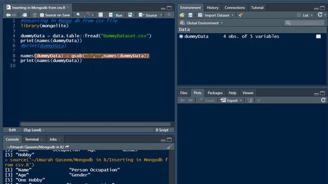 Inserting in MongoDb database from CSV dataset file for big data in R programming смотреть онлайн