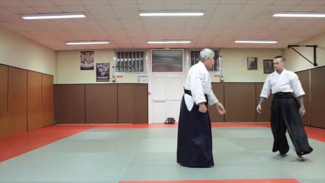 Aïkido : Gyaku-hanmi Katatedori Shiho nage смотреть онлайн