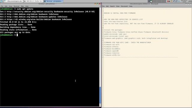 Debian 12 Install Non Free Firmware смотреть онлайн