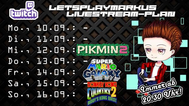 LETSPLAYmarkus Livestream-Plan für die aktuelle Woche 37/2018! 📝 смотреть онлайн