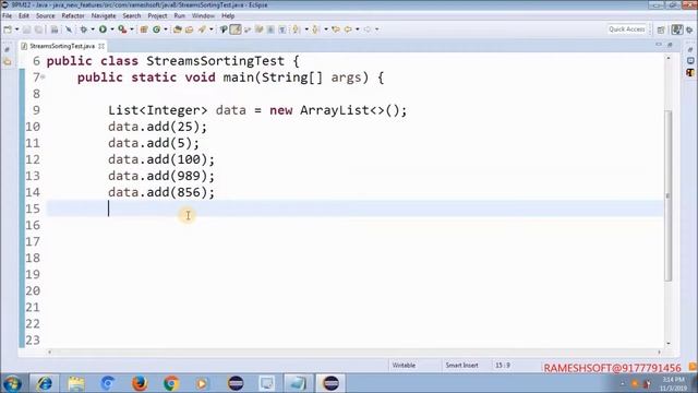 RAMESHSOFT: Comparable Comparator in Stream By Ramesh Anapati смотреть онлайн