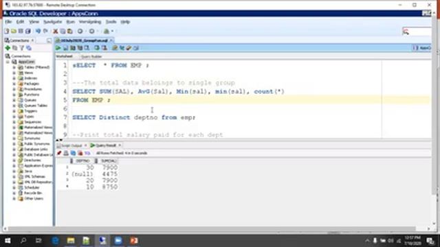 Oracle Database SQL - GROUP BY and HAVING BY Clauses смотреть онлайн