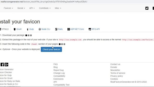 Favicon Generator using realfavicongenerator.net смотреть онлайн