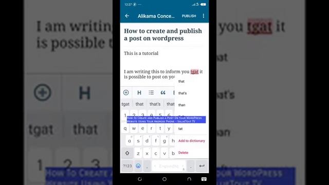 How To Create and Edit Post With WordPress App on Your Phone смотреть онлайн