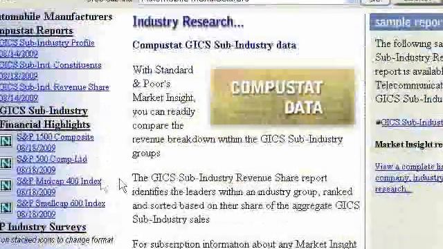Industry Surveys in Market Insight смотреть онлайн