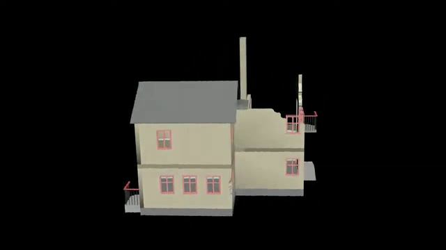 my 3D model for UE4 - тип: частично разрушенный дом. смотреть онлайн