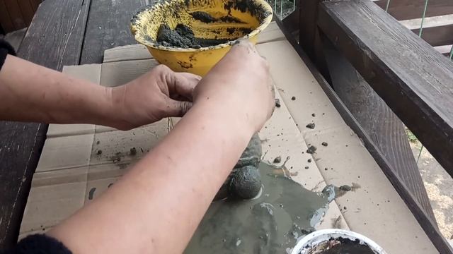 САДОВЫЙ ГНОМ | ИЗ ЦЕМЕНТА | СВОИМИ РУКАМИ смотреть онлайн