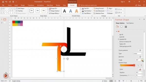 22.Create COLOR WHEEL Logo in PowerPoint|Powerpoint Presentation|Logo Design|Free Template
