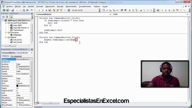 Los 10 tipos de errores comunes en macros en Excel VBA que muy pocos saben, Runtime errors - Parte смотреть онлайн