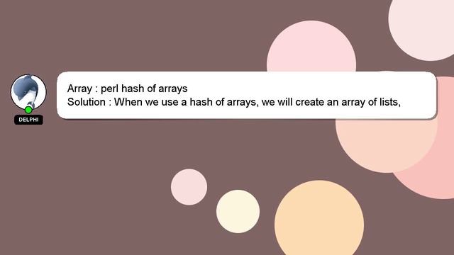 Array : perl hash of arrays смотреть онлайн