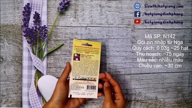 Hạt Giống Hoa Báo Xuân Chùm (N142) - Sieuthihatgiong.com смотреть онлайн